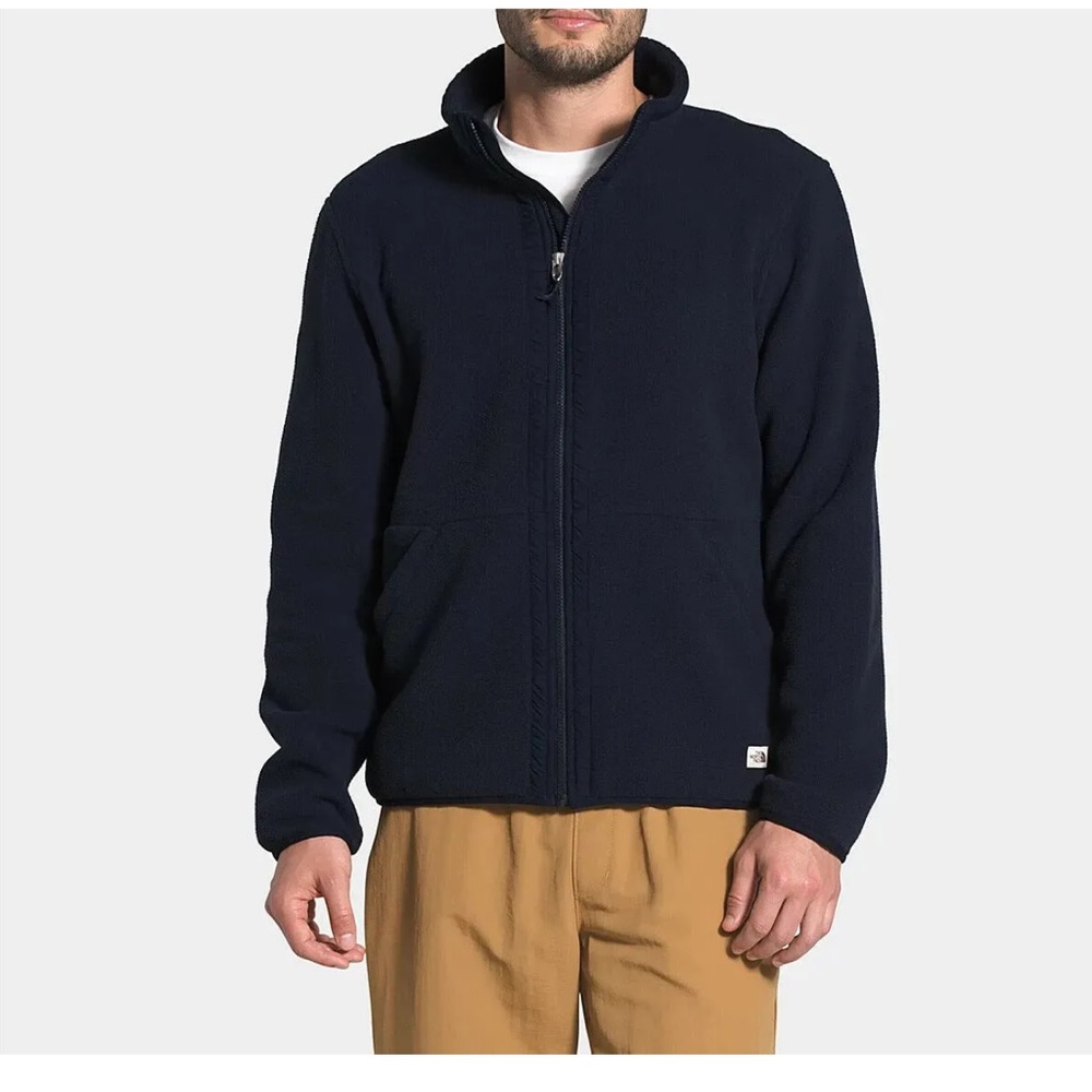 The North Face Jacket Men’s Carbondale Full Zip Cozy Fleece Winter Coat Navy L